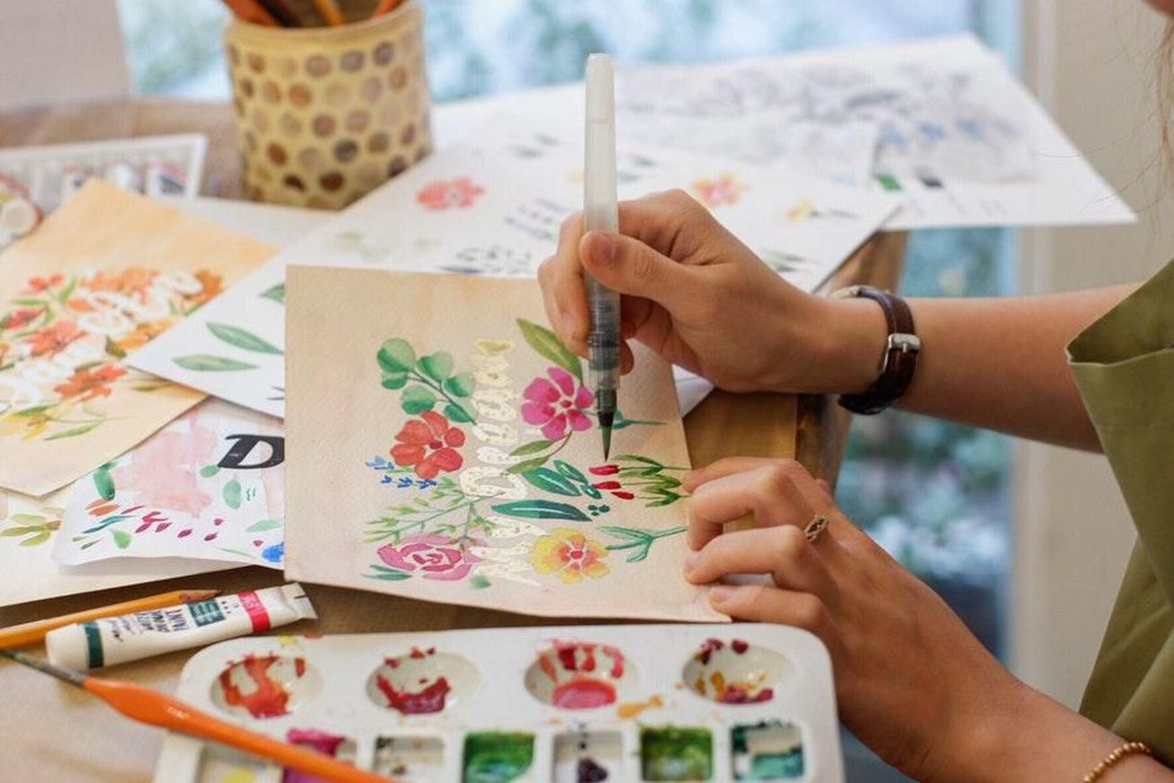 Art workshop cảm nhận vẽ màu nước - Những vết màu loang xinh xắn 0 gallaries